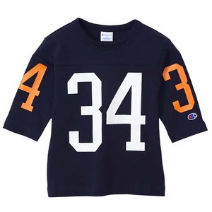 チャンピオン トップス 【24春夏】FOOT BALL T-SHIRT(フットボールTシャツ)キッズ  140  ネイビー(370)