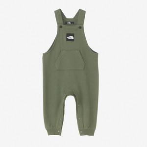 ザ・ノース・フェイス ベビーロンパース 【24春夏】Baby’s SWEAT LOGO OVERALL ベイビー  80cm  タイムグリーン(TG)