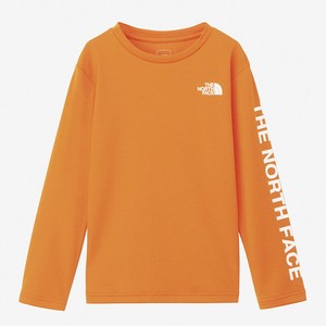 ザ・ノース・フェイス トップス 【24春夏】K L/S BEE FREE TEE(ロングスリーブ ビーフリー ティー)キッズ  150cm  ラセットオレンジ(UO)