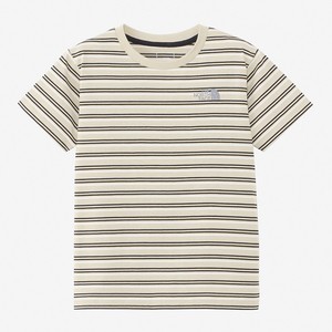 ザ・ノース・フェイス トップス 【24春夏】Kid’s S/S BORDER TEE(ショートスリーブ ボーダー ティー)キッズ  130cm  グラベル(GL)