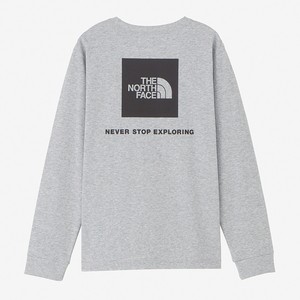 ザ・ノース・フェイス トップス(レディース) 【24春夏】Women’s L/S BACK SQUARE LOGO TEE ウィメンズ  M  ミックスグレー(Z)