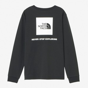 ザ・ノース・フェイス トップス(レディース) 【24春夏】Women’s L/S BACK SQUARE LOGO TEE ウィメンズ  L  ブラック(K)