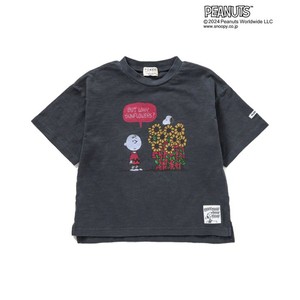 F.O.KIDS トップス 【24春夏】Kid’s PEANUTSコラボ ガーメントダイ Tシャツ キッズ  120cm  チャコール