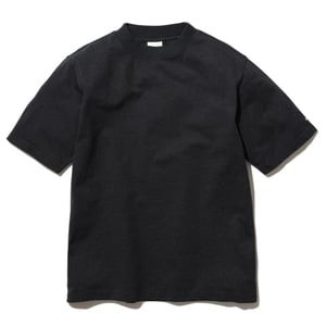 スノーピーク トップス(メンズ) 【24春夏】リサイクル コットン ヘビー モックネック Tシャツ  L  ブラック