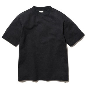 スノーピーク トップス(メンズ) 【24春夏】リサイクル コットン ヘビー モックネック Tシャツ  XL  ブラック