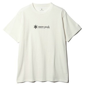 スノーピーク トップス(メンズ) 【24春夏】ソフト コットン ロゴ ショートスリーブ Tシャツ  M  ホワイト