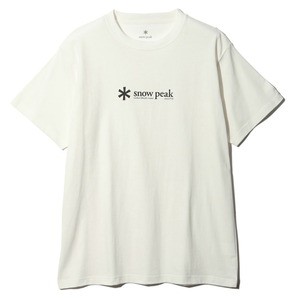 スノーピーク トップス(メンズ) 【24春夏】ソフト コットン ロゴ ショートスリーブ Tシャツ  L  ホワイト