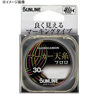 サンライン ルアー釣り用フロロライン マーカー天糸 フロロ 30m  1.25号 