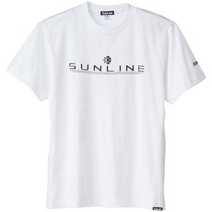 サンライン フィッシングウェア コットンTシャツ  L  ホワイト