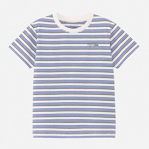 ザ・ノース・フェイス トップス 【24春夏】Kid’s S/S BORDER TEE(ショートスリーブ ボーダー ティー)キッズ  130cm  オフホワイト(OW)