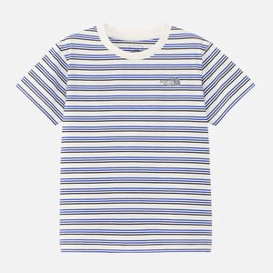 ザ・ノース・フェイス トップス 【24春夏】Kid’s S/S BORDER TEE(ショートスリーブ ボーダー ティー)キッズ  150cm  オフホワイト(OW)