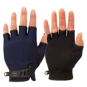 アクシーズクイン アウトドアグローブ 【24春夏】UV Mesh Finger Cut Glove  M  ネイビー