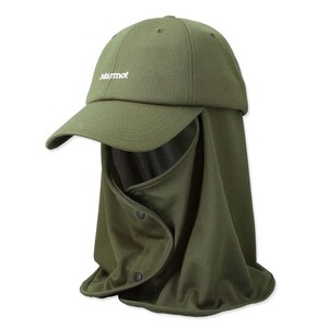 マーモット 帽子 【24春夏】Sun Shade Cap(サン シェード キャップ)  フリー  KHK(カーキ)