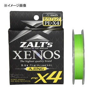 ラインシステム ルアー釣り用PEライン ZALT’s ゼノス X4 ハイセンサー アジング 100m  0.25号/5lb  ライトグリーン
