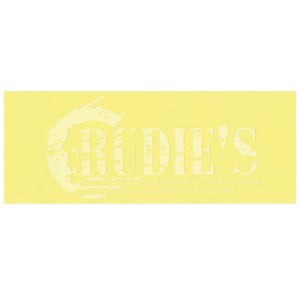 ルーディーズ  RUDIE’S オリジナル ステッカー  55×135mm  ホワイト