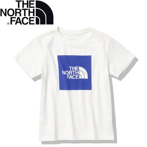 ザ・ノース・フェイス トップス Kid’s SHORT SLEEVE COL SQU-LG TEE キッズ  120cm  ホワイト×TNFブルー(WT)