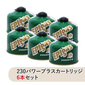 EPI ガス燃料 230パワープラスカートリッジ 6本セット  