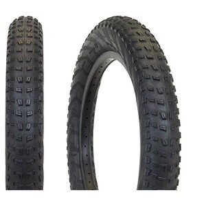 GIZA PRODUCTS 自転車タイヤ・チューブ C-1752 タイヤ ファットバイク  20×4.00  ブラック(ETRTO:100-406)