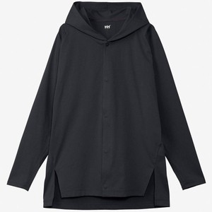 ヘリーハンセン トップス(レディース) 【24春夏】W AMPHIBIOUS HOODIE(アンヒビアスフーディー)  L  ブラック(K)