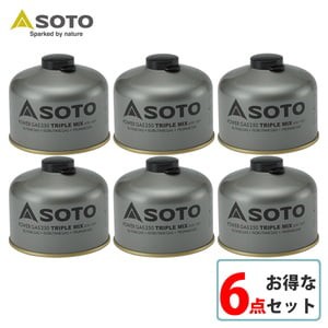 SOTO ガス燃料 パワーガス250トリプルミックス×6【お得な6点セット】  