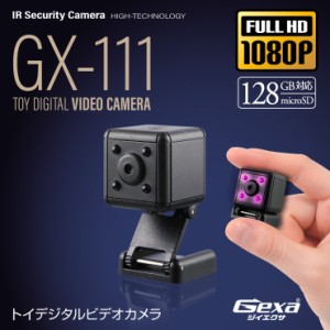 Gexa(ジイエクサ) 小型カメラ トイデジタルビデオカメラ 防犯カメラ 1080P 赤外線 可変アーム 128GB対応 GX-111