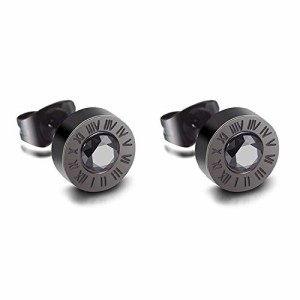 [ＪＥＷＥＬＲＹＷＥ] ローマ ピアス イヤリング 軟骨ピアス 10mm 両耳ピアス 人気 片耳用 スタッドピアス キャッチ ピアス 男性用 女性