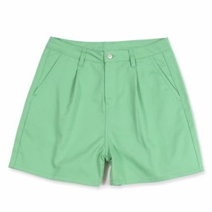 [Belle Cie] ハイウエスト ショートパンツ レディース タック入り ツイル キュロットパンツ (ST/No.27118)