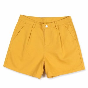 [Belle Cie] ハイウエスト ショートパンツ レディース タック入り ツイル キュロットパンツ (ST/No.27118)