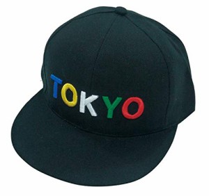 ZIP CORPORATION 帽子 キャップ メンズ レディース おしゃれ ロゴ 平つば B系 キャップ TOKYO (スナップバック調節 ゴールド ステッカー