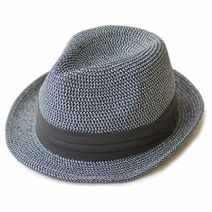 [エッジシティー] 折りたたみ可能 大きいサイズ メンズ 麦わら帽子 ストローハット