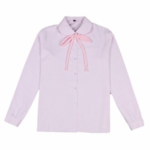 Phoenix's Shop スクール ブラウス シャツ シンプル かわいい丸襟 ワイシャツ 長袖 女の子 レディース 学生 春 夏 女子制服