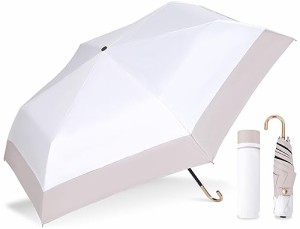【現役皮膚科医監修】 日傘 UVカット率100% バイカラー 完全遮光 折りたたみ傘 晴雨兼用 レディース