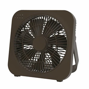 トップランド 卓上扇風機 デスクファン どこでもFAN DCモーター搭載 ボックスタイプ 2電源対応 (AC/USB) 「 スマホの充電もできる 」 静