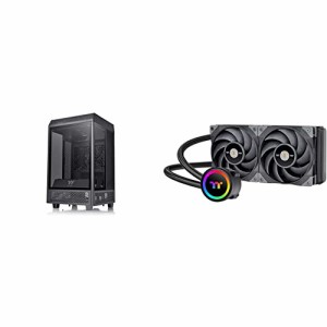 【特別セット】Thermaltake The Tower 100 ミニタワーPCケース 3面強化ガラスパネル搭載 CA-1R3-00S1WN-00 CS8080+TOUGHLIQUID 240 ARGB 