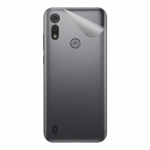 スキンシール moto e6s 【透明・すりガラス調】【PDA工房】