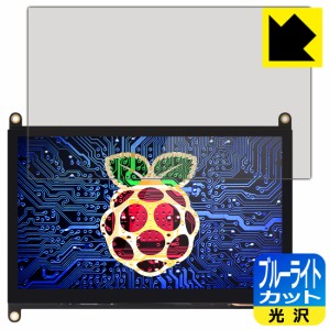 LED液晶画面のブルーライトを35%カット ブルーライトカット【光沢】保護フィルム EVICIV 7インチ Raspberry Pi用タッチモニター EVC-702