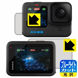 ブルーライトカット【光沢】保護フィルム GoPro HERO12 Black/HERO11 Black/HERO10 Black/HERO9 Black (メイン用/サブ用)【PDA工房】