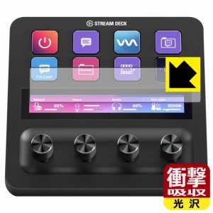  衝撃吸収【光沢】保護フィルム Elgato STREAM DECK + (LCDタッチパネル用)【PDA工房】