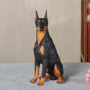 オーナメント ガーデニング 室内 車 玄関 犬の置き物 置物 犬のオブジェ 犬のオーナメント F ポリレジン製 高級 リアルな犬 飾り物 庭の
