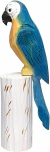 置き物 ホームデコ 鳥の木製置物 オブジェ 木彫りの置物 タイプ 鳥 可愛い 小さめ 木製 インコ おきもの おしゃれ 愛らしい 手作り木製彫