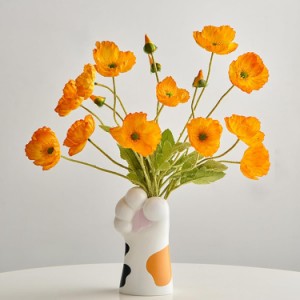 造花セット フェイクフラワー 猫の足花瓶付き 水やり不要 枯れない アートフラワー フラワーアレンジ 北欧 リアル おしゃれ リビング 店