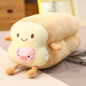 [ＡＰ・Ｒｏｏｍ] 抱き枕 もちもち かわいい ぬいぐるみ トースト 抱きまくら 食パン タイプ01 40cm キャラクター クッション 可愛い 車