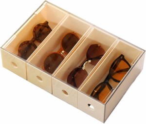メガネ収納ボックス 引き出し アクリル 眼鏡収納オーガナイザーボックス 透明アクリル 積み重ね サングラス 収納ケース 保管 ボックス ジ
