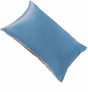 シルク枕カバー 片面 封筒タイプ 48×74cm ブルー 1枚 シルク 枕カバー 48X74cm 天然シルク シルク100% 厚手 洗える 手洗い可能 美髪 艶