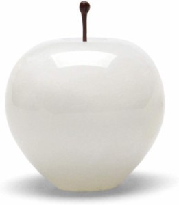 マーブル アップル ラージ Marble Apple Large ホワイト White インテリア 大理石 ペーパーウェイト 飾り プレゼント ギフト 大人 林檎 
