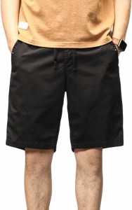 メンズ 5分丈 カーゴ パンツ 大きいサイズ 夏 夏服 通気性 シンプル 無地 ゆったり スウェット ワイドパンツ 太め 短パン ズボン ショー