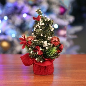 ミニクリスマスツリー 北欧 カラー1 卓上置物 ミニクリスマスツリー おしゃれ クリスマスツリー クラシックタイプ ドイツトウヒツリー ス