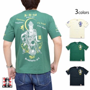 観音菩薩半袖Tシャツ 爆烈爛漫娘 RMT-304 和柄 和風 神仏 エフ商会 efu