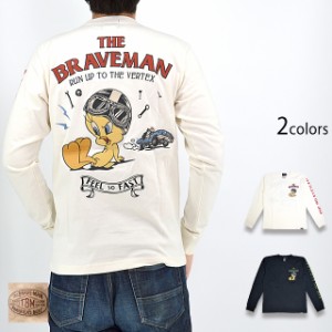 BR×LOONEYコラボ 天竺ロングTシャツ The BRAVE-MAN LTB-2302 ブレイブマン 刺繍 ルーニーチューンズ