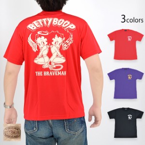 BR×BETTYコラボ ドライ半袖Tシャツ The BRAVE-MAN BBB-2369 ブレイブマン ベティーちゃん 吸汗速乾